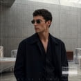 thumbnail image 4 of SA106 Mens Narrow Metal Rim Rectangular Hustler Sunglasses, Gold Frame - Black Lens, 4 of 7