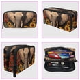 thumbnail image 3 of PhooArto Pencil Case, Elephant and Sunflowers Large Capacity Pencil Pouch Stationery Pen Bag, 3 of 7