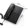 thumbnail image 4 of Landline Corded Phone Desktop Fixed Telephone Wall Mountable Landline Phone Supprt /Pause/Flash/Hold Ring Tone Adjustable No AC Power/Battery Required for Home Hotel, 4 of 7
