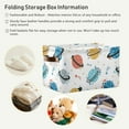 thumbnail image 5 of Large Foldable Storage Bin Colorful Space Fantasy Planets Fabric Storage Baskets Collapsible Decorative Baskets Organizing Basket Bin with PU Handles for Shelves Home Closet-2Pack Decor Gifts, 5 of 7