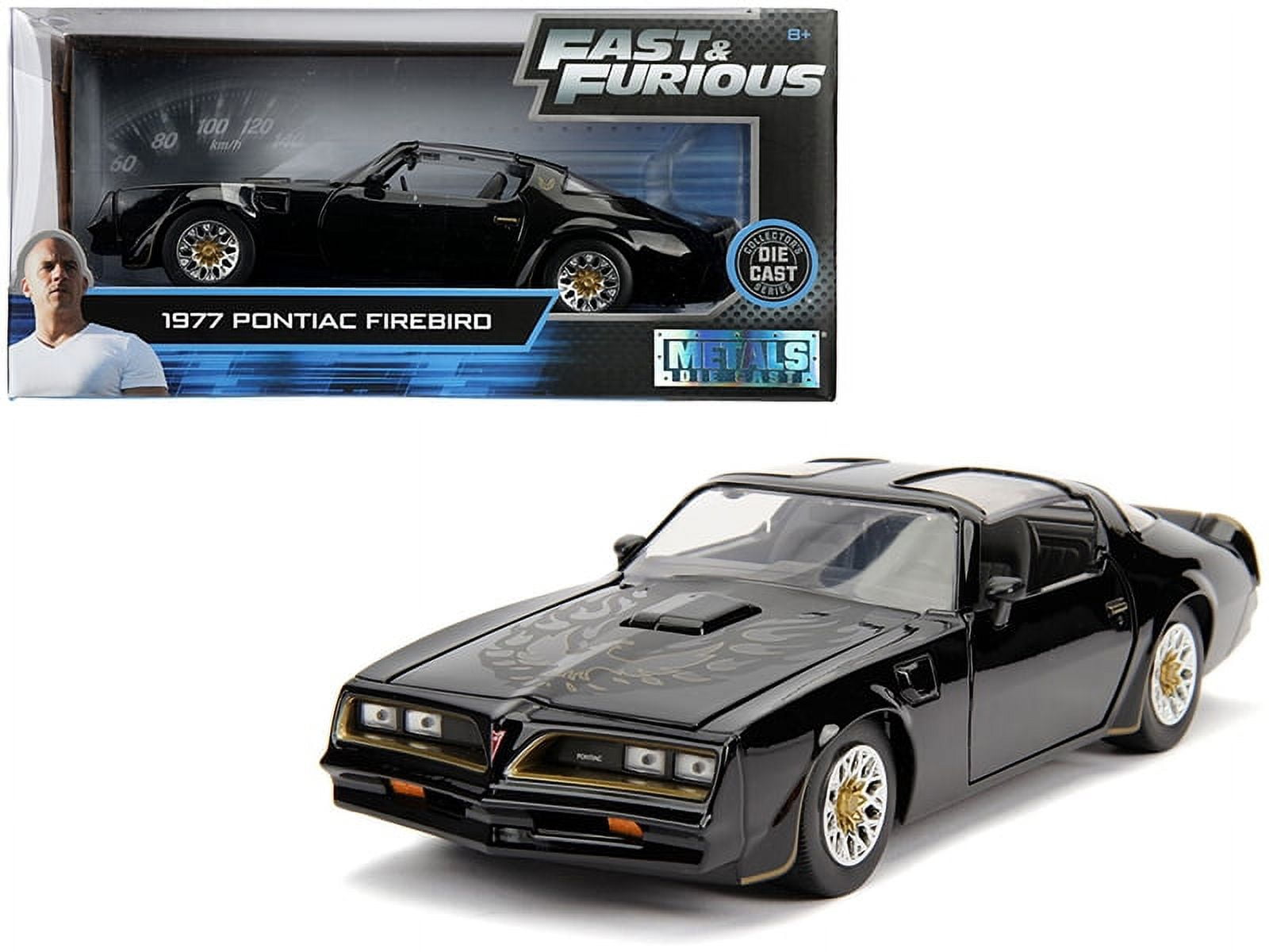 1977 Pontiac Firebird T-Top, Black - Jada 30756 - 1/24 scale