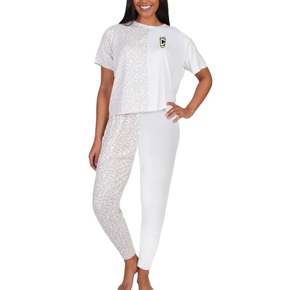 Women's Concepts Sport Cream Columbus Crew Brightside Top & Pants Set