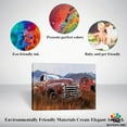 thumbnail image 2 of Farmhouse Wall Art - Vintage Truck Decor Canvas Print | Country Red Barn Pictures for Living Room Wall Decoration | Rustic Wall Art 12x18 Inches Framed Artwork, 2 of 7
