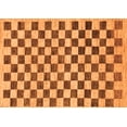 thumbnail image 1 of Ahgly Company Indoor Rectangle Checkered Orange Modern Area Rugs, 8' x 12', 1 of 4