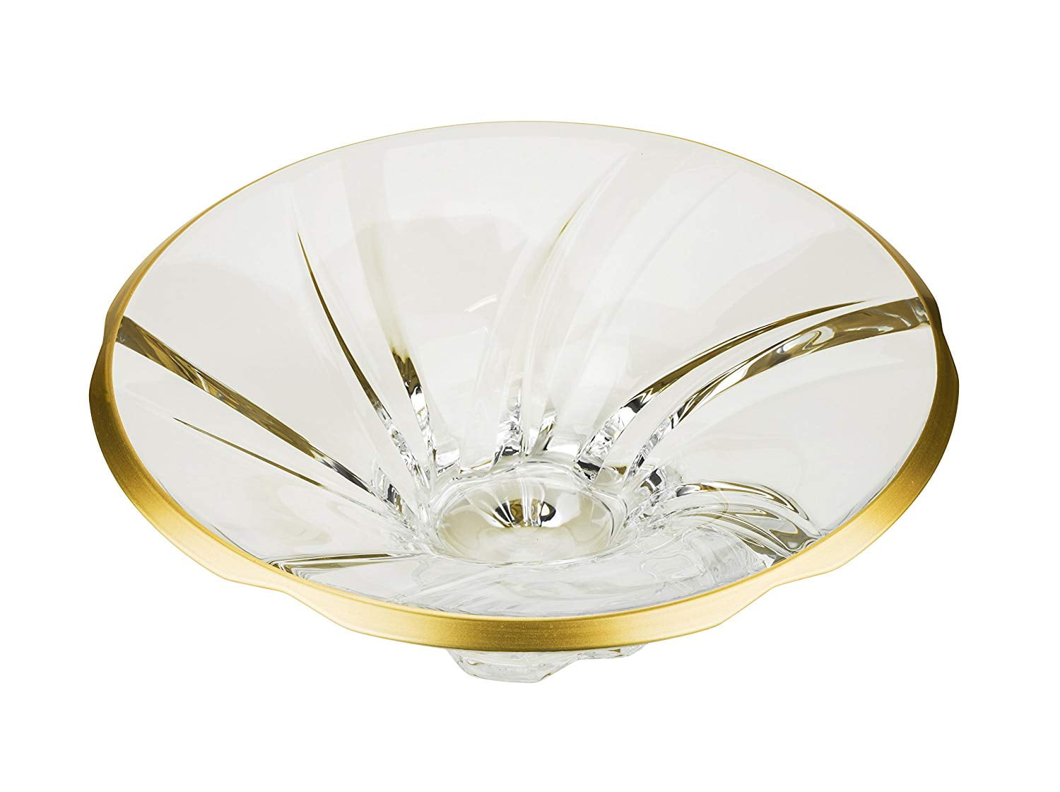 12Inch Oklahoma Crystal Fruit Bowl Decorative Centerpiece Wedding Gift