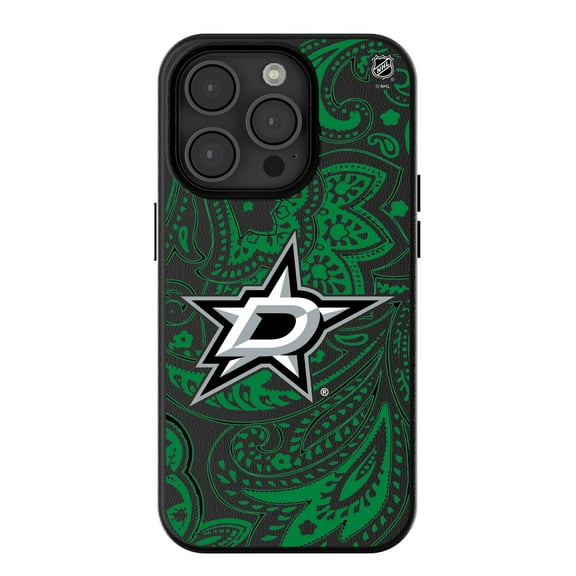 Keyscaper Black Dallas Stars Paisley iPhone Magnetic Bump Case