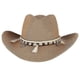 thumbnail image 4 of Cowboy Hat, Straw Hat, Women's Sun Hat, Summer Beach Hat, Western Hat, Panama Hat, 4 of 5