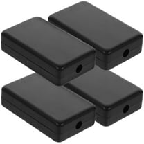 Soimiss 4Pcs Weatherproof Plastic Junction Box Black Outdoor Electrical Box for LED Light Installation