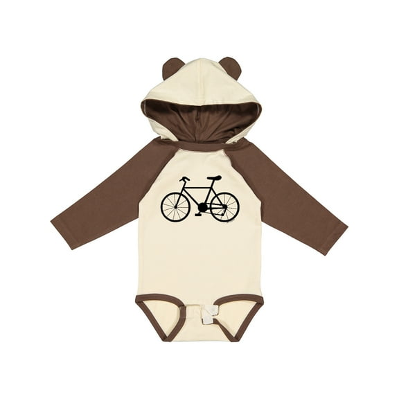 Inktastic Bicycle Silhouette Boys or Girls Long Sleeve Baby Bodysuit