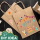 thumbnail image 4 of Bolsas de papel XPCARE Brown Kraft 100, paquete de 20 x 11,5 x 25 cm con asa, 4 of 7