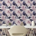 thumbnail image 2 of Ambesonne Floral Peel & Stick Wallpaper for Home, Gentle and Royals Flowers, 13"x100", Dark Lavender and Pale Pink, 2 of 5