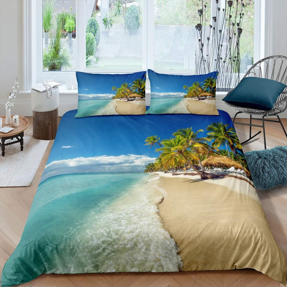 hawaiian print bedspreads