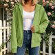 thumbnail image 4 of Neewe Hoodies Shirts for Women Early Fall Long Sleeve Tops Plain Outfits Tops Fashion Full Zip Tees 2025, 4 of 7