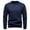 Blue, variant on YueHuiYing Men's Slim Fit Crewneck Pullover Sweater Winter Casual Knit Comfort Heavy Long Sleeve Sweaters