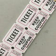 thumbnail image 3 of Raffle Tickets Roll of 1000 Double Stub 50/50 Split the Pot Fund Raiser, White, 3 of 5