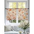 thumbnail image 3 of Vintage Yellow Seashell Sheer Curtains 54 Inch Long 2 Panels, Ocean Starfish Summer Retro Linen Light Filtering Rod Pocket Curtains, Sheer Voile Drapes for Living Room Bedroom, 52"x54", 3 of 8