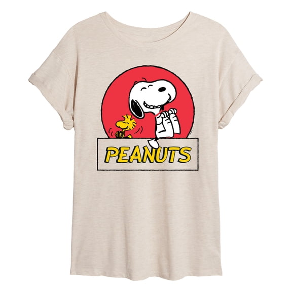 Peanuts - Snoopy Woodstock Circle - Women's Oversized T-Shirt