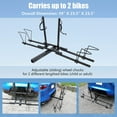 Hitch Mount Bike Rack Upright 2 Mountain Bike EBike Platform 2" Rear