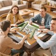 thumbnail image 7 of Premium Boho Pattern Anti-Slip Rubber Pad for Game Tables 31.5 Inch Square Mahjong Mat with Quiet Surface for Tile Play Cards and Multi-Functional Use, 7 of 7