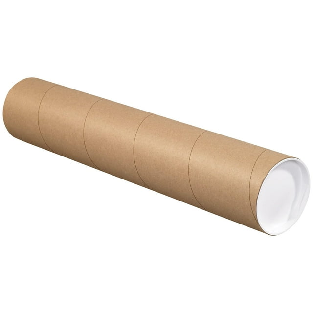 Tape Logic TLP3042KHD Tubes d'Expédition Robustes avec Bouchons, 3 Pouces x 42 Pouces, Kraft (Lot de 24)
