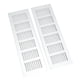 thumbnail image 4 of Air Vent Grille Heat Dissipation Aluminum Alloy Silver Rectangular Ventilation Grille Cover for Cabinet Closet RV Camper 80x250mm/3.14x9.84in, 4 of 9