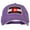 Purple, variant on Colorado State Flag Embroidered Washed Buckle Cap - Purple OSFM