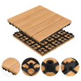 thumbnail image 5 of Yaheetech  27pcs 12"x12" Tiles for Patio Garden for  Indoor & Outdoor Natural Wood, 5 of 5