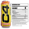 C4 Energy Drink, Starburst Strawberry, Sugar Free, Carbonated Pre