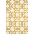 thumbnail image 2 of SAFAVIEH Dhurries Toria Geometric Wool Area Rug, Ivory/Yellow, 4' x 6', 2 of 2