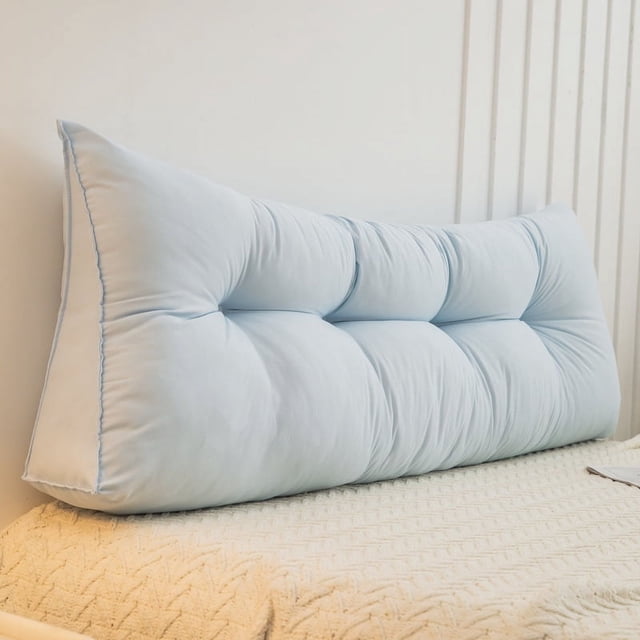 Cojín de cama beige Cojín de cama nórdico Tatami Triángulo Bolsa suave Respaldo grande Doble anticolisión