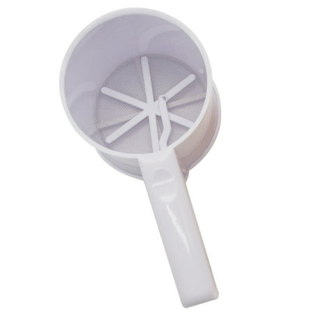 

Meuva Handheld Cup Strainer Fine Sieve Flour Sieve Baking Tool PP With Bottom Lid Silicone Baking Mats Cookie Sheet Baking Pans Set Glass Bakeware with Lids 9x13