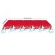 thumbnail image 4 of ¡Ahorros para la vuelta al cole! Manteles navideños desechables de PVC con estampado navideño, decoración para fiestas, 137 x 274 cm, color bronce, dorado, azul pálido, negro, para fiestas de, 4 of 8