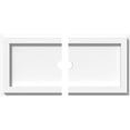 thumbnail image 1 of Ekena Millwork CMP14X7RE2-01000 1 in. ID x 4.75 in. Rectangle Architectural Grade Médaillon de Plafond Contemporain PVC - 2 Pièces, 1 of 1