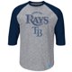Tampa Bay Rays Fast Win 3 Quarter Sleeve T-Shirt - Majestic – image 1 sur 1