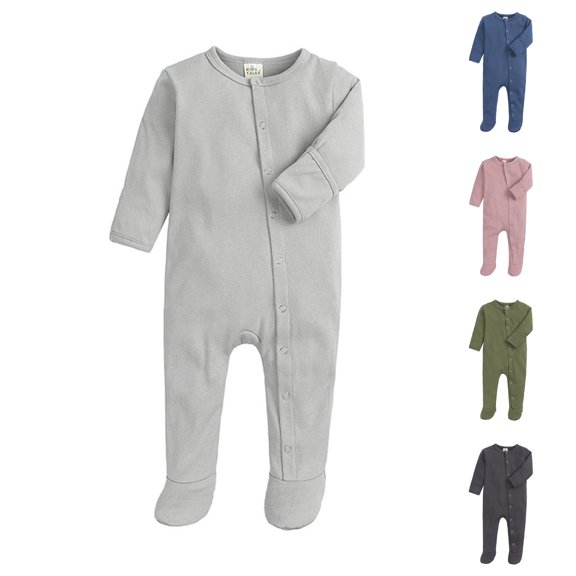 Asxite Toddler Romper Solid Long Sleeve Bodysuit Casual Loose Breathable Airy Fall 0-12M