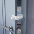 thumbnail image 1 of 2 abrazaderas de protección para puertas a prueba de niños, tope de puerta hecho de material TPR para niños pequeños, fácil de usar, evita que se pellizquen los dedos, 1 of 5