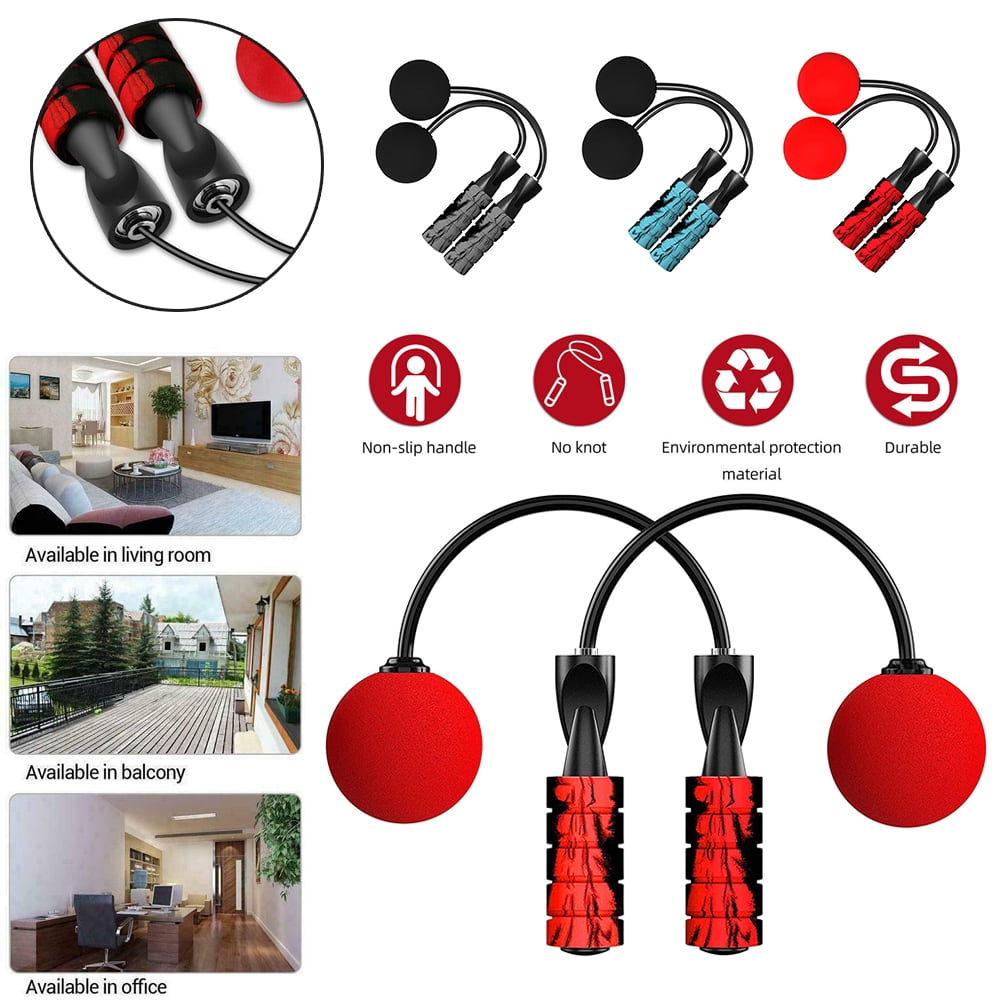Ropeless Jump Rope, Cordless Jump Rope with Two Balls, TangleFree