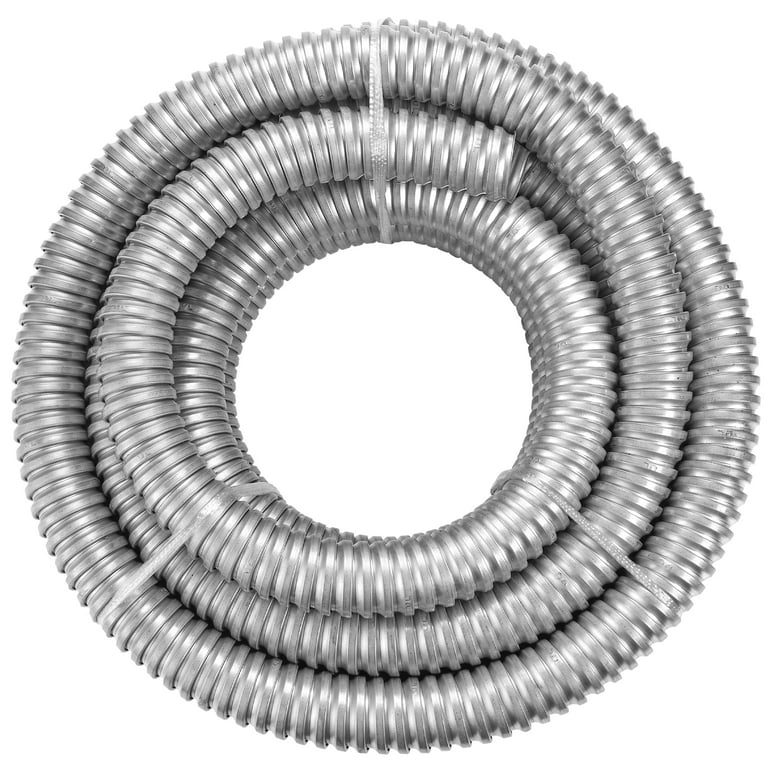 Maxxima 1 in. x 25 ft. Galvanized Steel Flexible Conduit, Greenfield  Electrical 25 Foot Roll 