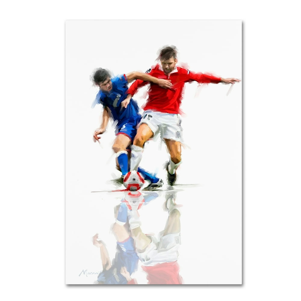 Trademark Fine Art 'Football Players' Canvas Art by The Macneil Studio
