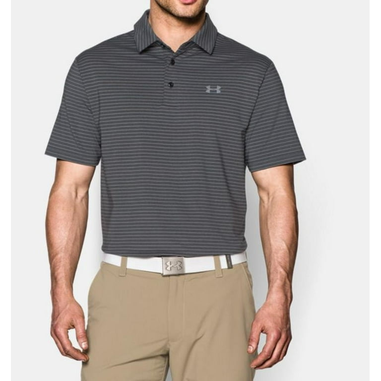 Under Armour Men s UA Playoff Polo Shirt Carbon Heather Asphalt