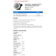 Blower Motor - Compatible with 2017 - 2023 Mitsubishi Outlander Sport 2018 2019 2020 2021 2022
