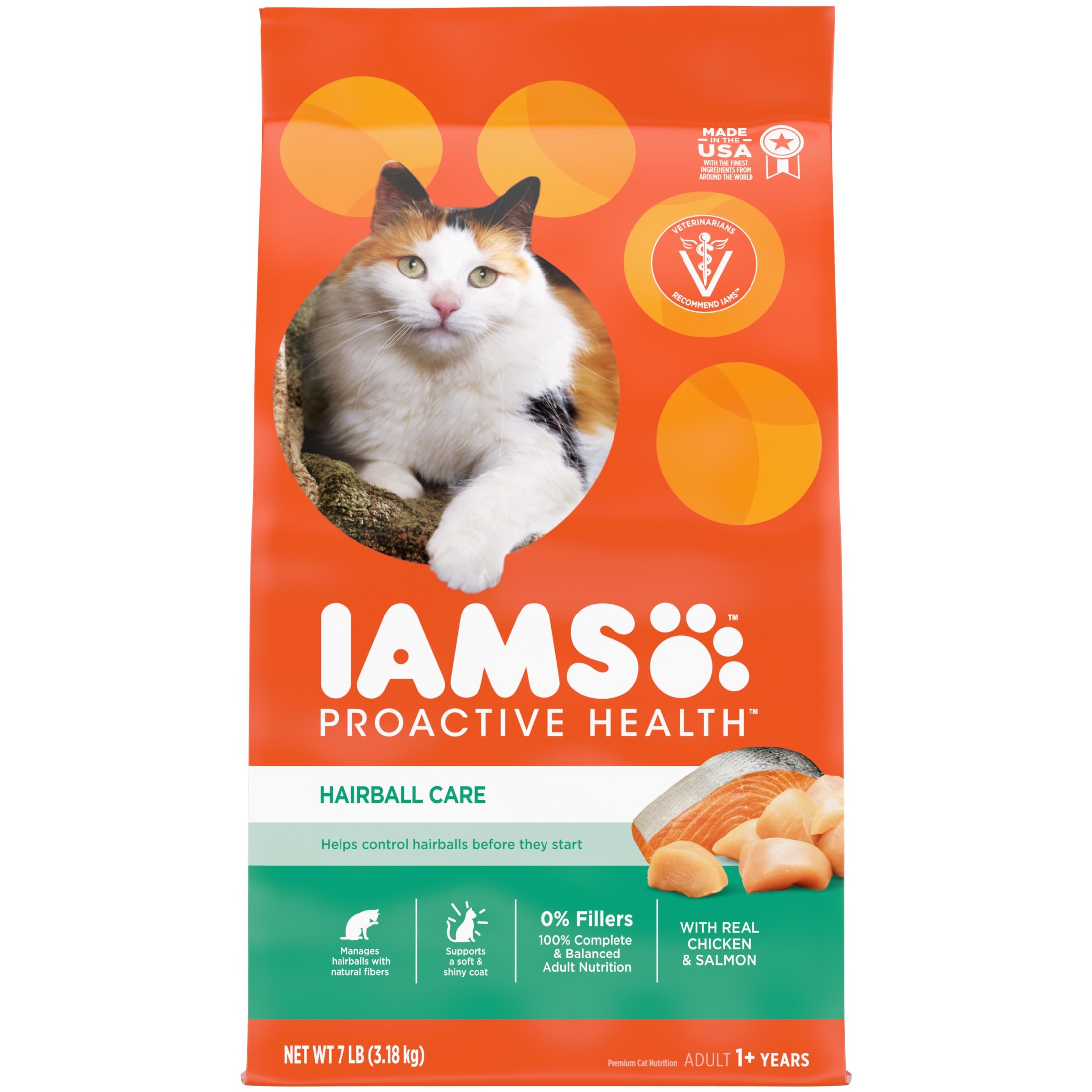 Iams Proactive Health Chicken And Salmon Dry Cat Food, 7 Lb Bag