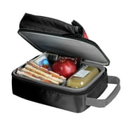Arctic Zone Expandable Upright HardBody® Lunch Box with Microban® Protected Easy Clean Lining, Black and Red
