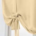 thumbnail image 5 of Nvzi Blackout Tie Up Curtain Thermal Insulated Window Adjustable Balloon Curtain Shade for Small Window Rod Pocket (46 x 63, Black), 5 of 5