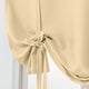 thumbnail image 5 of Nvzi Cortina opaca con lazo, aislante térmico, ajustable, para ventanas pequeñas, con bolsillo para barra (46" x 63", beige), 5 of 5