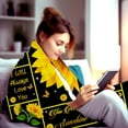 thumbnail image 4 of Grandma Gifts Blanket for Grandma Sunflower Throw Blankets Grandmother Nana Gifts Grandparents Gifts Best Grandma Happy Birthday Gifts from Grandchildren Grandkids 50"X40", 4 of 6