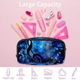 thumbnail image 4 of MUOOUM Pencil Case, Stars Blue Music Notes Large Capacity Pencil Pouch Stationery Pen Bag, 4 of 7