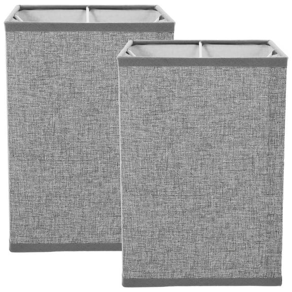 Beaupretty 2Pcs Grey Table Lamp Shade Linen Modern Style for Home Lighting