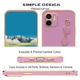 thumbnail image 3 of Compatible with Redmi A2 Case Silicone with Love Heart Chain, Ultra Slim Soft Xiaomi Redmi A2 Phone Case Shockproof Bumper Protective Cases for Women (Purple), 3 of 13