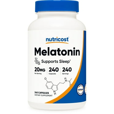 Nutricost Melatonin 20mg, 240 Capsules, Non-GMO Supplement